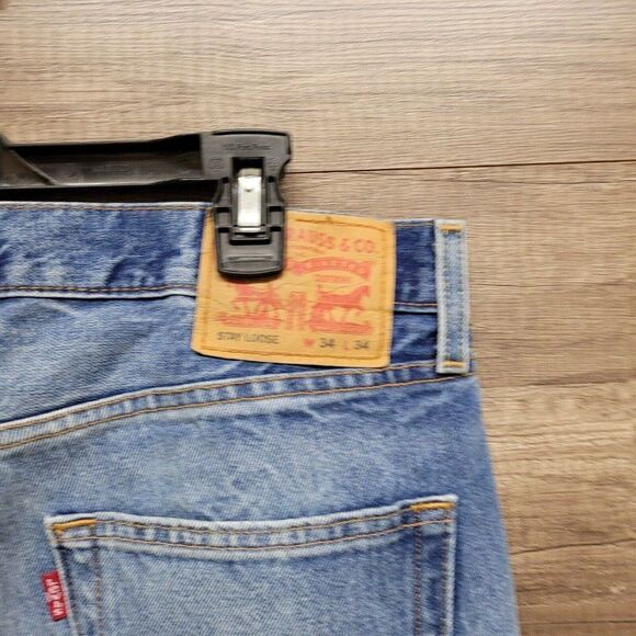 Levi's Stay Loose Jeans Mens 34‎ x 34 Blue Tapered Leg Denim 29037-0015 Cotton - Picture 5 of 13
